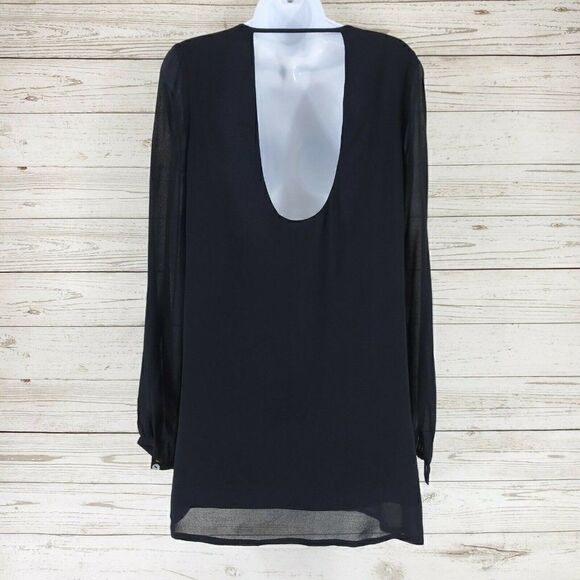 NWT Forever 21 Contemporary Womens Size XS Floral Embroidered Sheer Dress Shirt - Picture 4 of 12